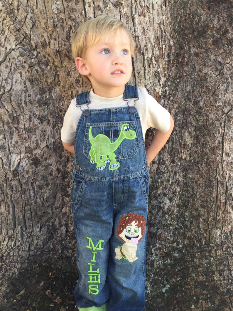 The Good Dinosaur Personalized Overalls With Arlo and Spot | Etsy