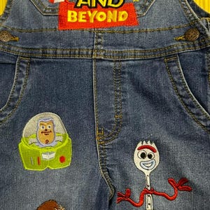 Toy Story 2nd Birthday -Custom Overalls-Birthday Overalls- Custom  Embroidered Overalls- Birthday Clothes
