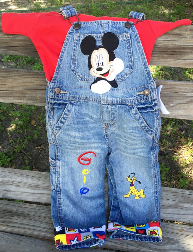  Mickey  Mouse  Clubhouse Boys Overalls Boutique  Custom Etsy
