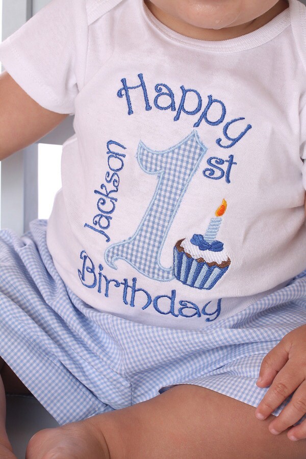 Personalized Birthday Boys Tshirt or Onesie 1st Birthday Boy Etsy