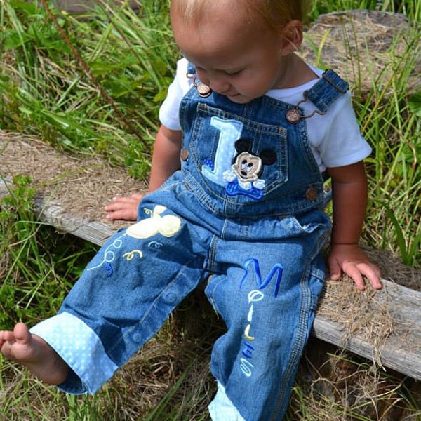 Baby Mickey Mouse Outfit, Baby Mickey 1st Birthday, Baby Mickey Mouse Shirt, Baby Mickey Overalls, Mickey Overalls