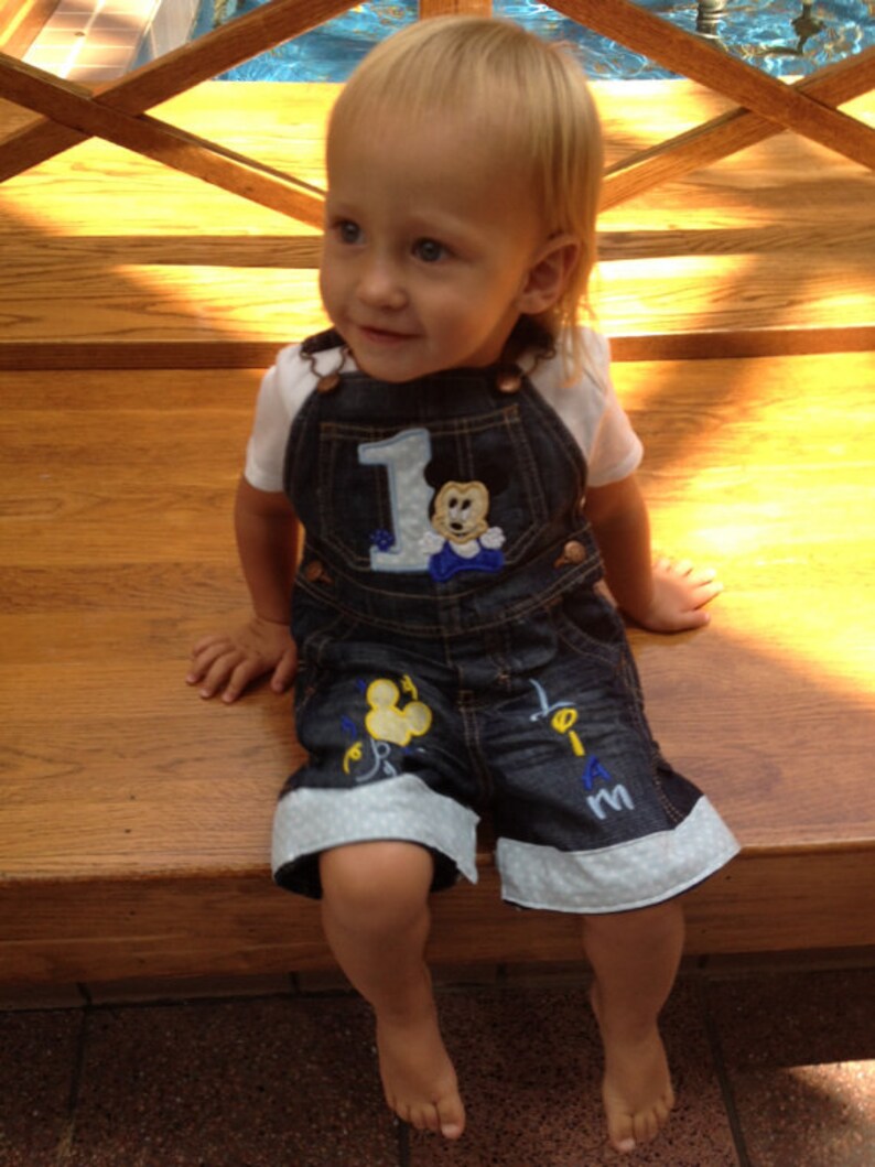 mickey mouse overalls baby boy