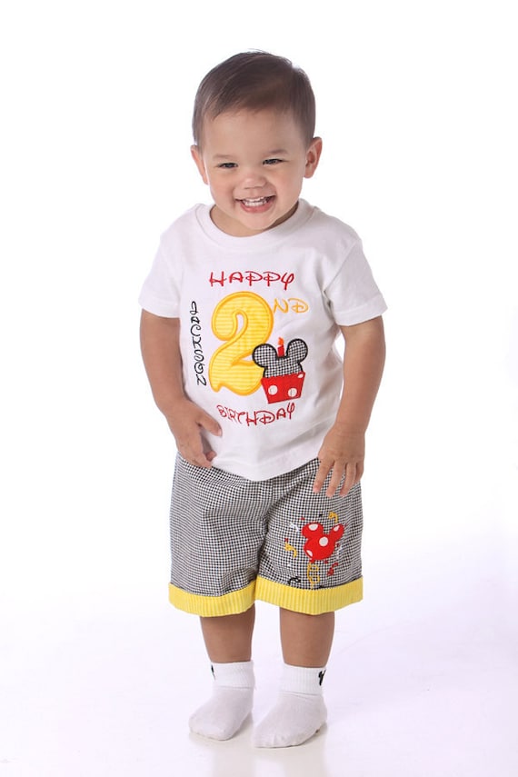 Mickey Mouse camisa personalizada de 6 meses a 4 - Etsy