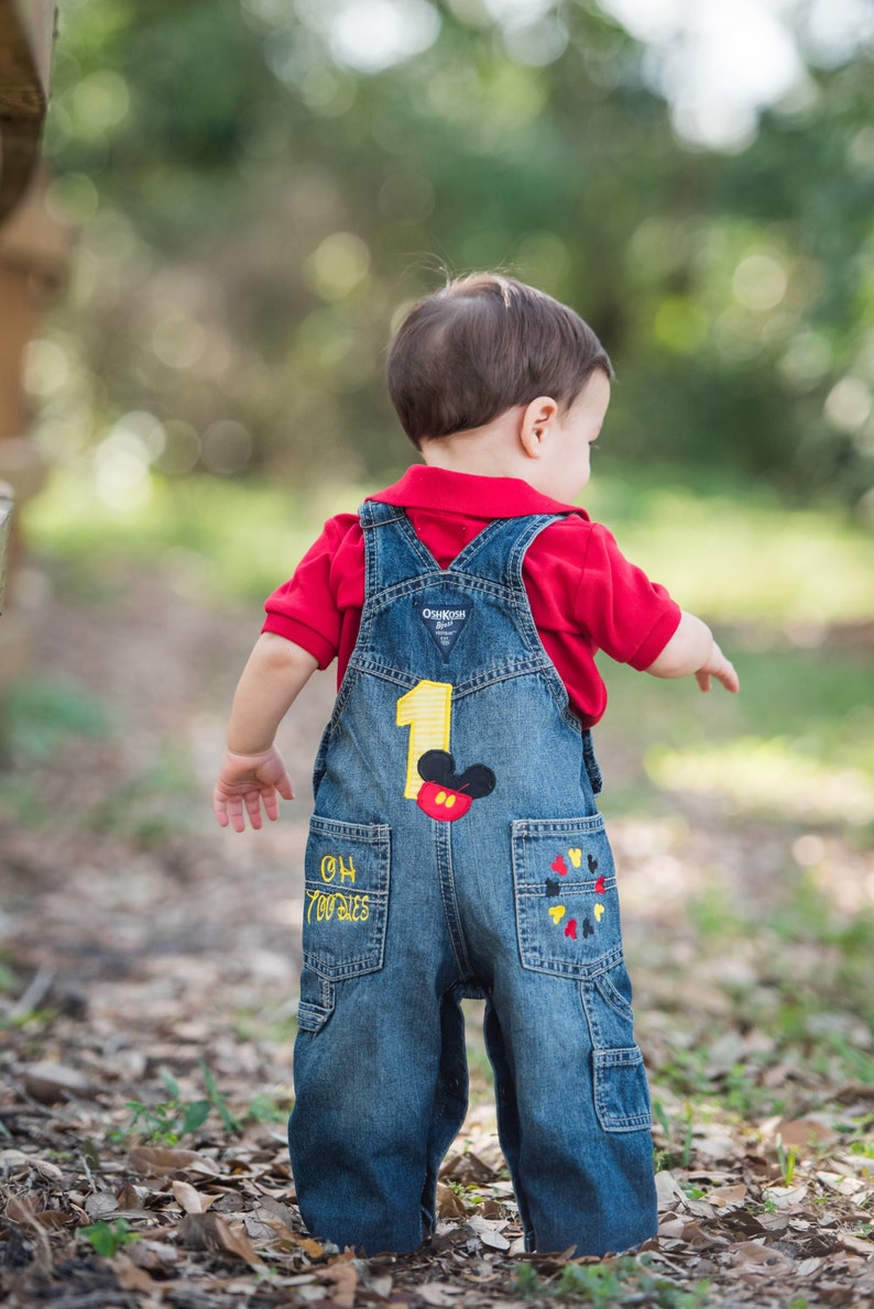 mickey mouse overalls baby boy