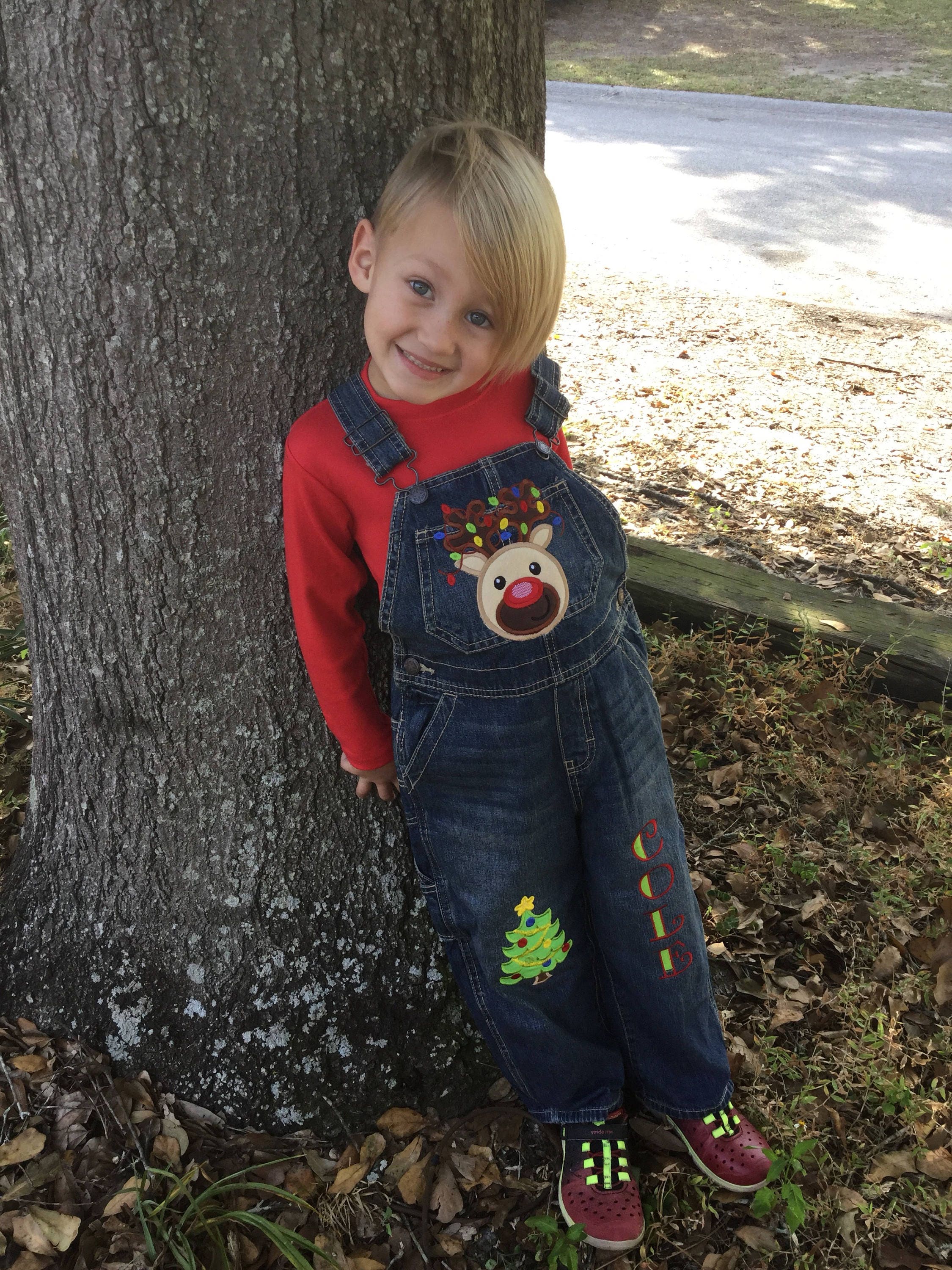 Holiday Overalls1st Christmas Overallsbaby Holiday Etsy UK
