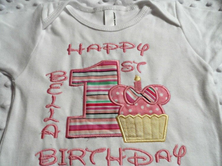 Girls Baby Disney's First Birthday tshirt or onezee Etsy