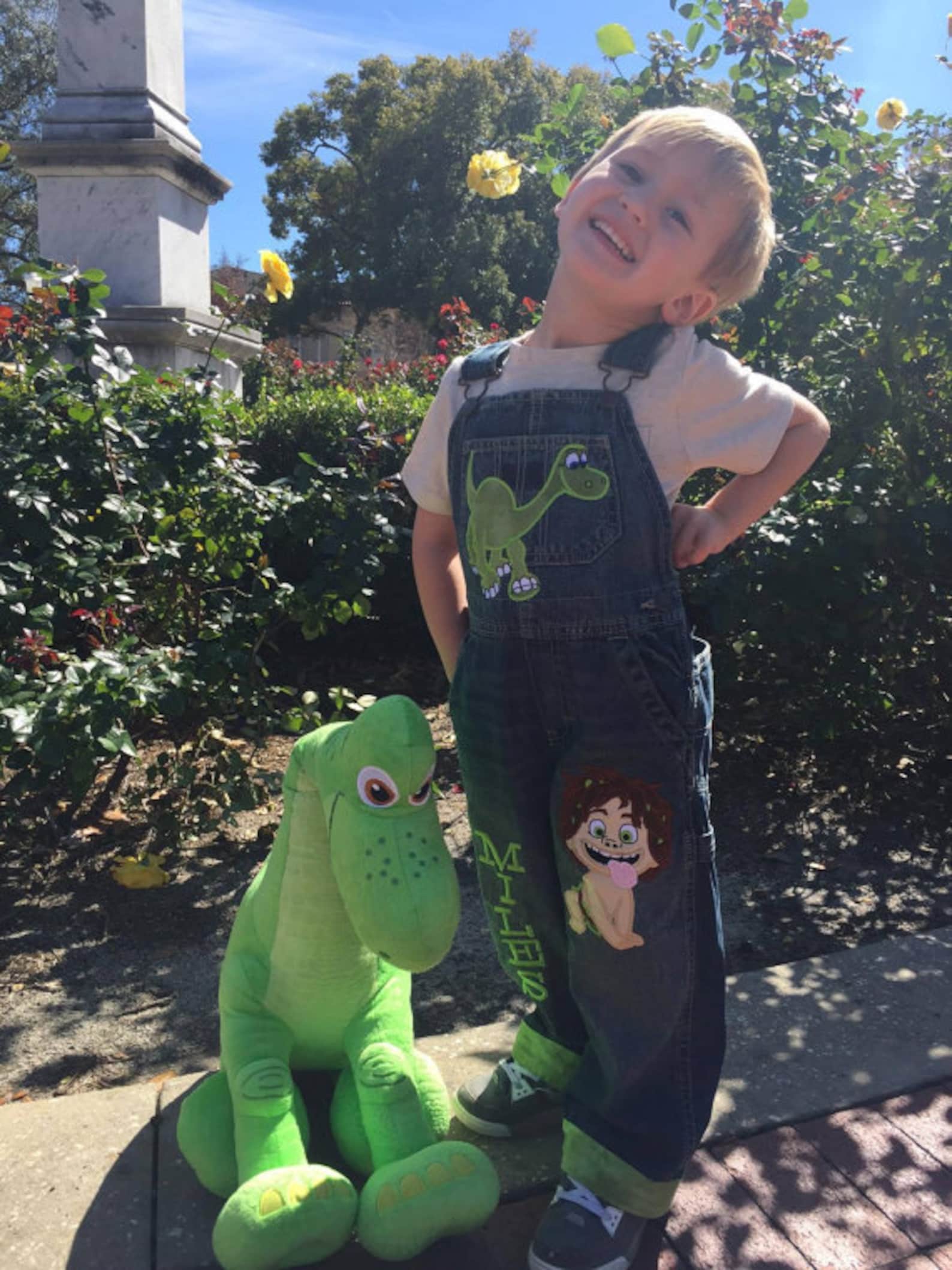 good-dinosaur-arlo-spot-birthday-outfit-birthday-overalls-custom
