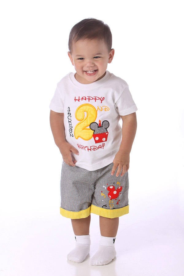 Mickey Mouse 2nd Second Birthday Shirt 