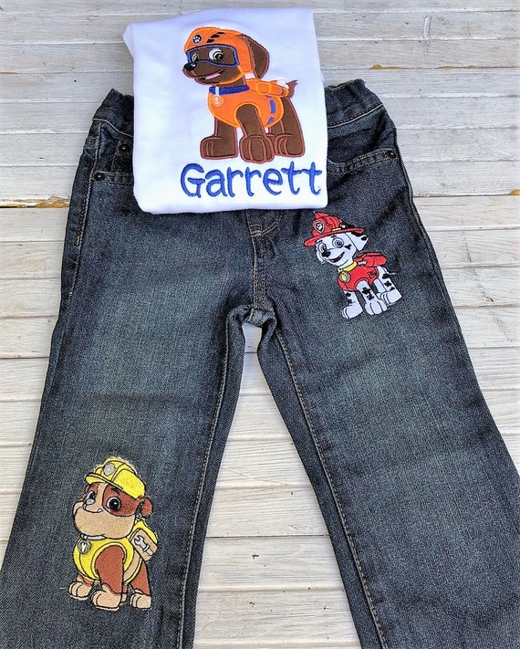 paw patrol jean outfit
