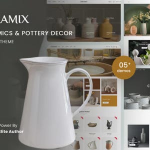 Motyw Ceramix Shopify 2.0 dla sklepów z ceramiką i wyrobami garncarskimi | Szablon e-commerce dla sklepów z ręcznie robioną ceramiką i wystrojem wnętrz