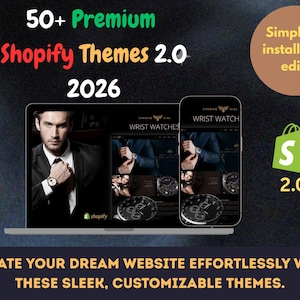 Paquete de más de 50 temas para Shopify: plantillas multipropósito para dropshipping (descarga digital)