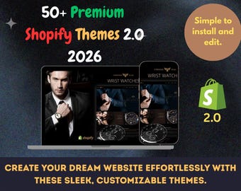 Paquete de más de 50 temas para Shopify: plantillas multipropósito para dropshipping (descarga digital)