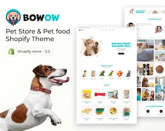 Bowow Shopify Theme 2.0 for Pet Store | Pet Shop Website Template