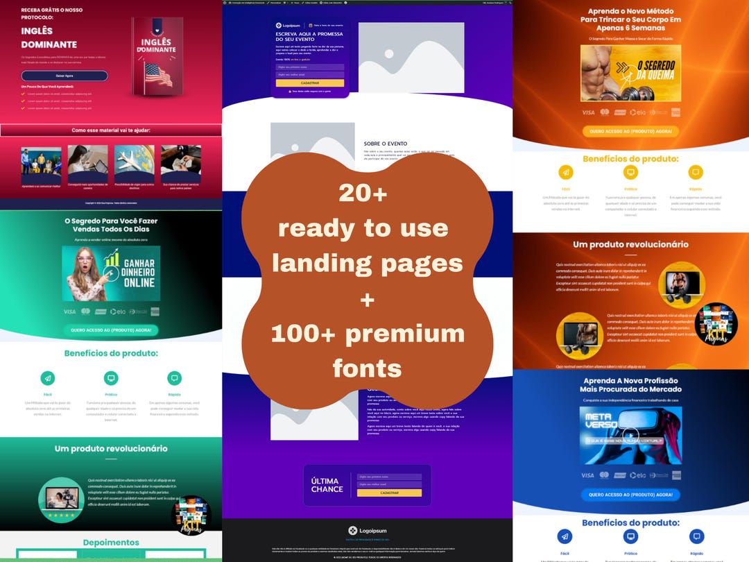20+ Webflow Landing Page Templates Bundle | JSON Export + 100 Fonts ...