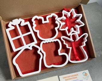 3D Christmas Cookie Cutter - Set of 6 or Individual Cutter