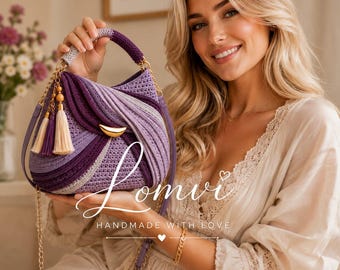 PDF Pattern – Crochet Bag with Spiral Pleats | Step-by-Step Tutorial | Elegant Structured Bag | Instant Download