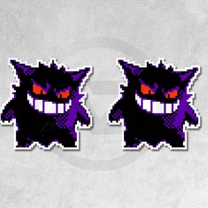 Gengar Vinyl Sticker Set - UV & Scratch Resistant