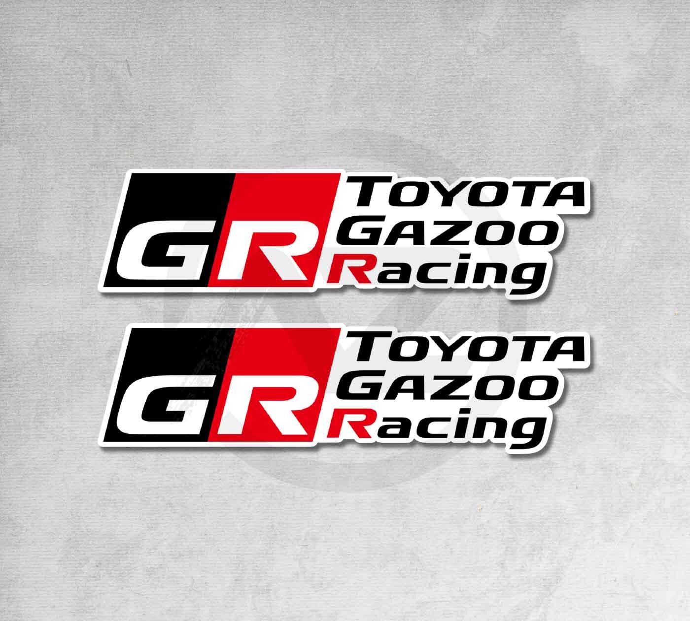 Gazoo Racing Graphics Toyota Gazoo Racing Stickers, Laminated Vinyl Decals (set of 2) - Etsy