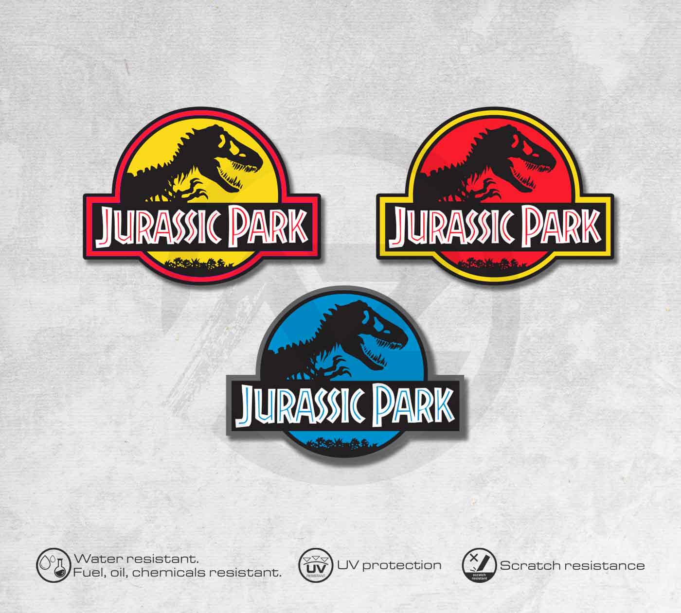 Decalcomanie Jurassic Park Spreadshirt Sticker Decal Aufkleber + ADESIVO DA 10 CM Adesivo Jurassic Park