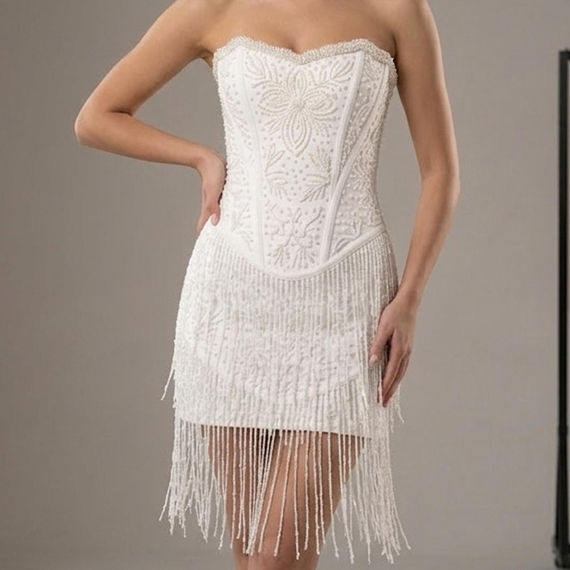 Pearl Beaded Reception Dress - Etsy