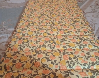 3 1/4 yards vintage barkcloth