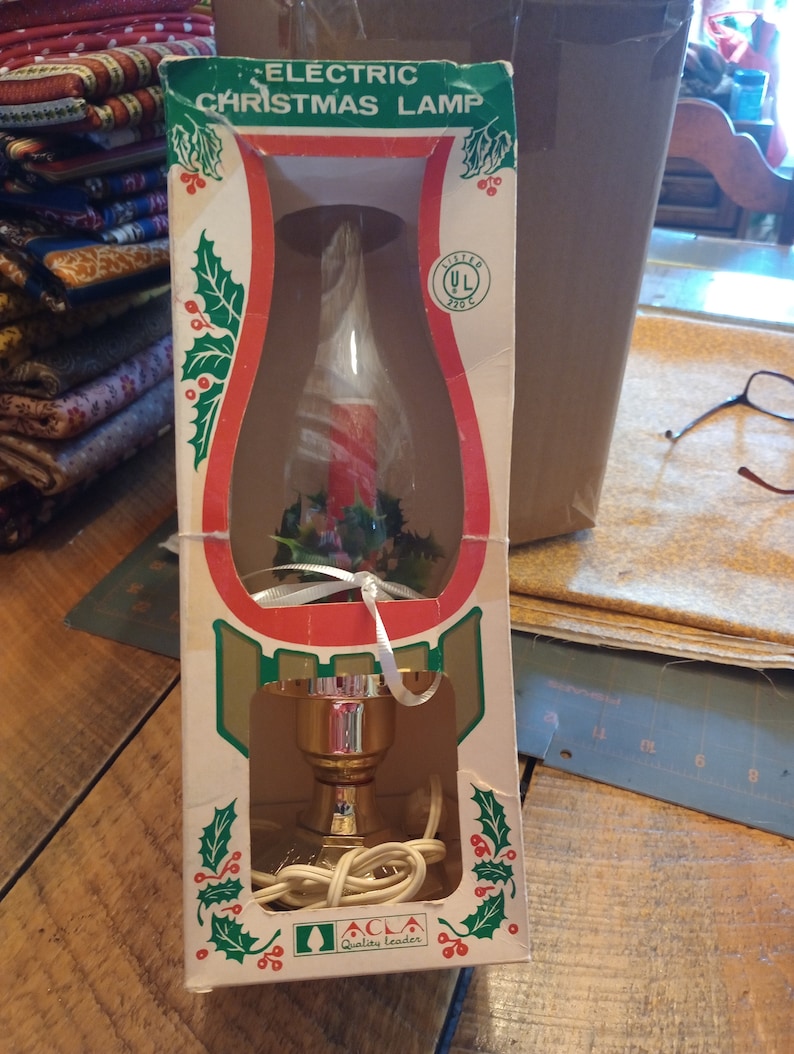Vintage Christmas Lamp Etsy