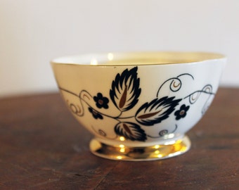 Clarence English Bone China Black and Gold