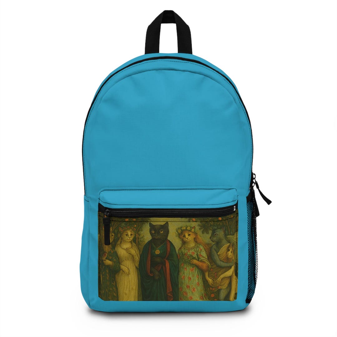 Renaissance Cat Art Backpack: Botticelli-inspired School Bag - Etsy