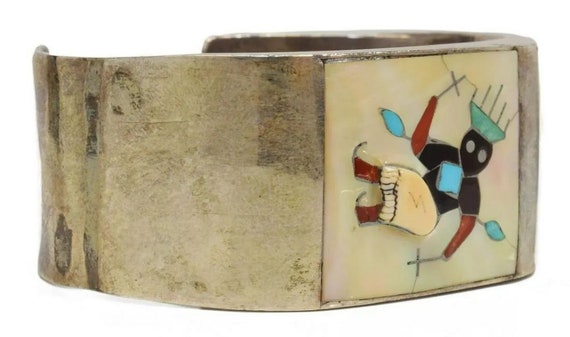 ZUNI Inlay Cuff Apache Crown Dancer By TONY OHMSA… - image 3