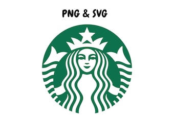 Logotipo digital de Starbucks, imprimible, SVG y PNG