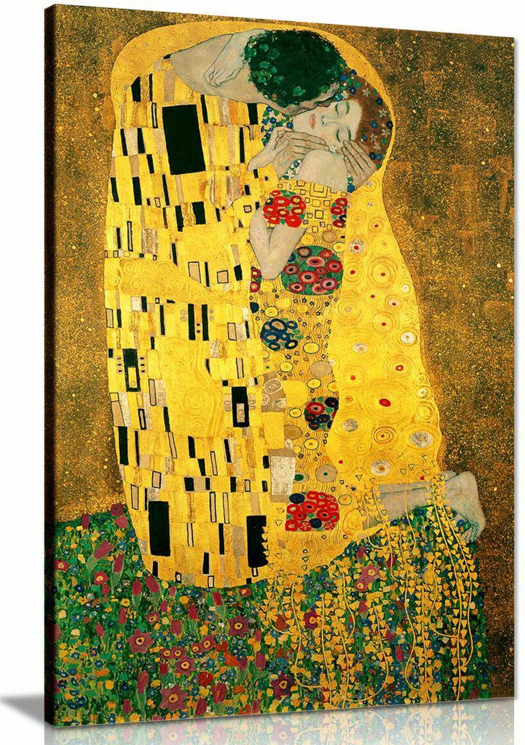 Gustav Klimt Kiss Canvas Wall Art Picture Print - Etsy