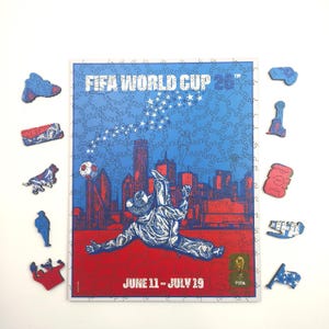 World Cup 2026 Official FIFA Dallas 200 Pcs Licensed Jigsaw Puzzle, Cowboy Soccer Art, Dallas Souvenir,Birthday Unique Birthday Gift for men