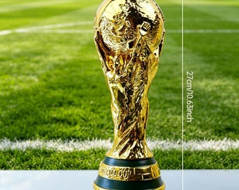 FIFA  World Cup Trophy Replica | 2026 Soccer Gift | 2026 Gold Resin Soccer Trophy Collectible | Football Championship Cup | Sports Fan Decor