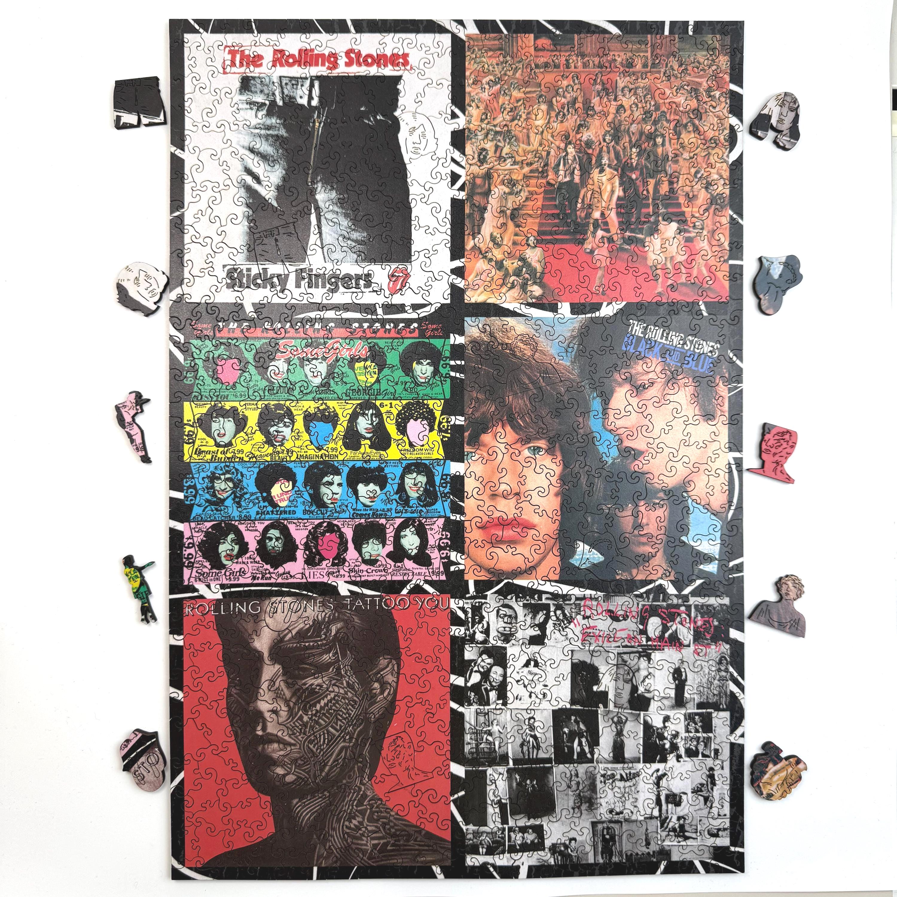 【中古品】CD49枚セット THE ROLLIG STONES Official Rolling Stones Puzzle, 600 Piece Album Art Jigsaw, Sticky