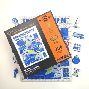 FIFA World Cup 2026 Official Philadelphia 200 Pcs Wooden Jigsaw Puzzle, Soccer Fan Gift, Collectible City Souvenir, Birthday Gift for Men