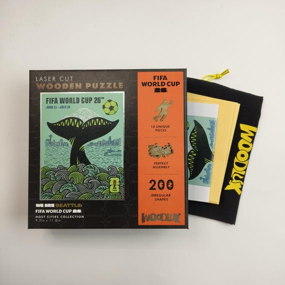 World Cup 2026 Official FIFA Seattle Host City Wooden Jigsaw