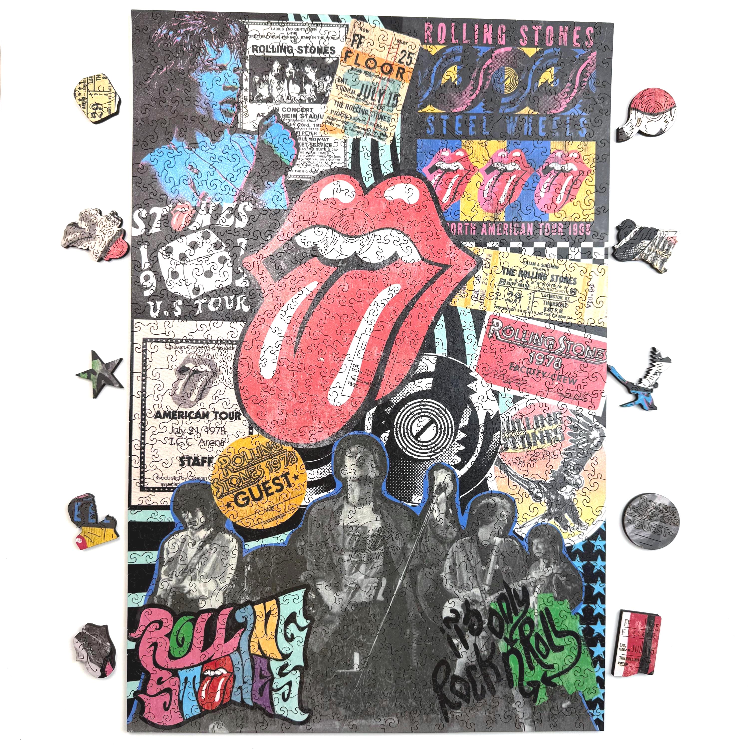 Official Rolling Stones Puzzle, 600 Piece Jigsaw, Licensed Rock