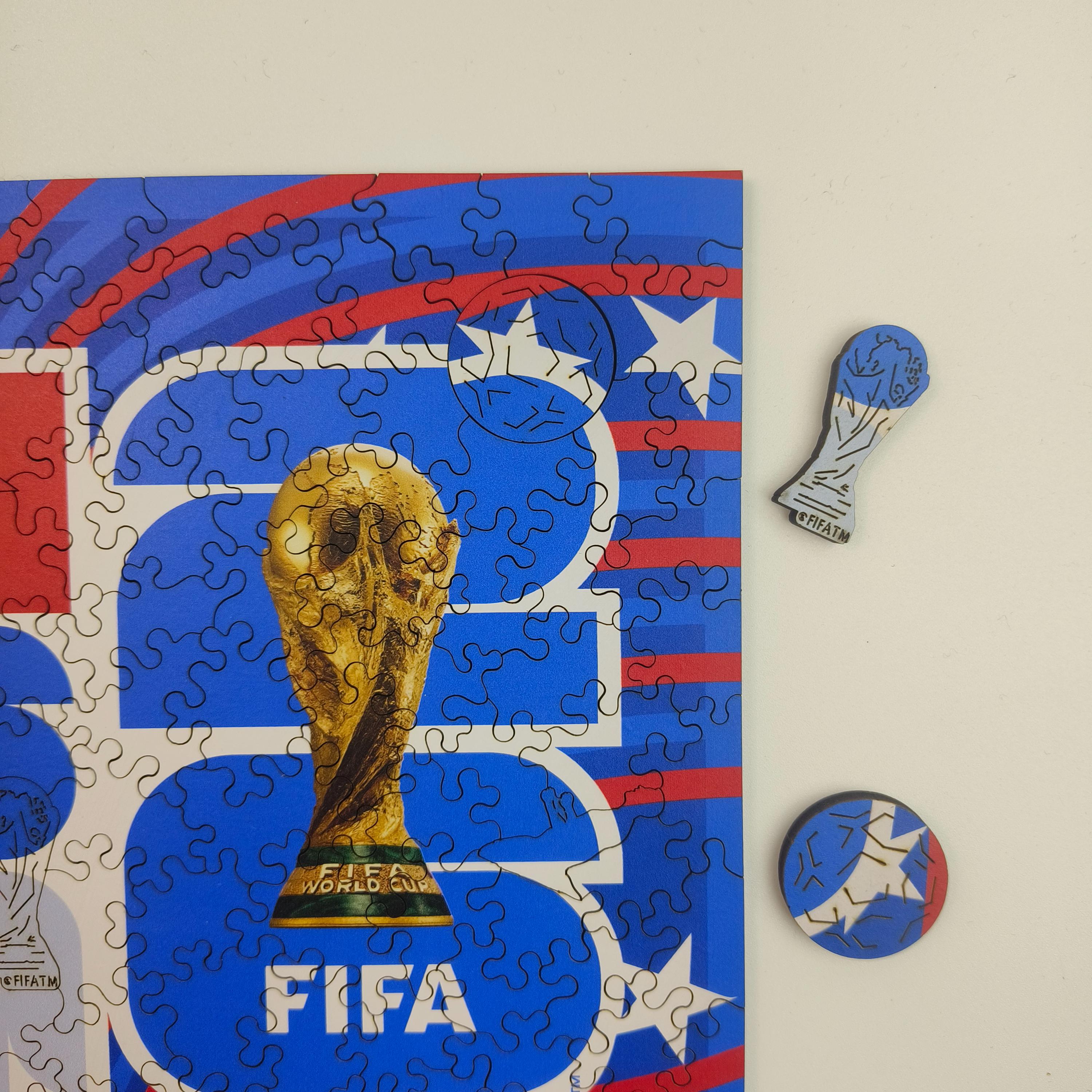World Cup 2026 Official FIFA USA 200 Pcs Wooden Jigsaw Puzzle