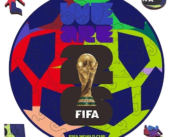 FIFA World Cup 2026 Official Licensed Wooden Puzzle-trophy Host