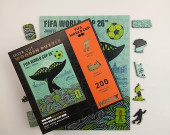 Official Licensed FIFA World Cup 2026 Seattle Wooden Jigsaw Puzzle