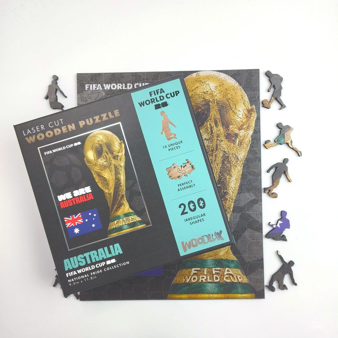 FIFA World Cup 2026 Official Australia 200 Pcs Wooden Jigsaw Puzzle ...