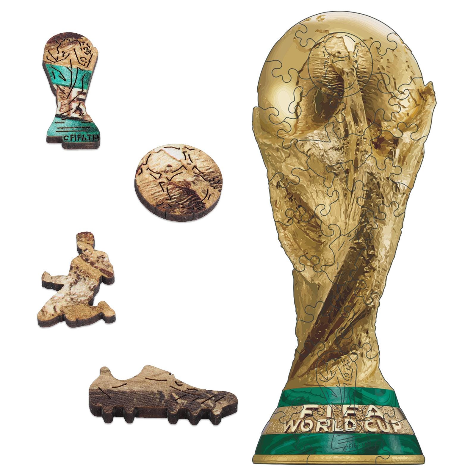 FIFA World Cup 2026 Official Licensed Trophy Wood Jigsaw Puzzle