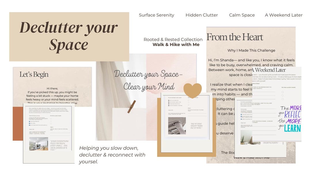 Declutter Your Space Clear Your Mind Etsy