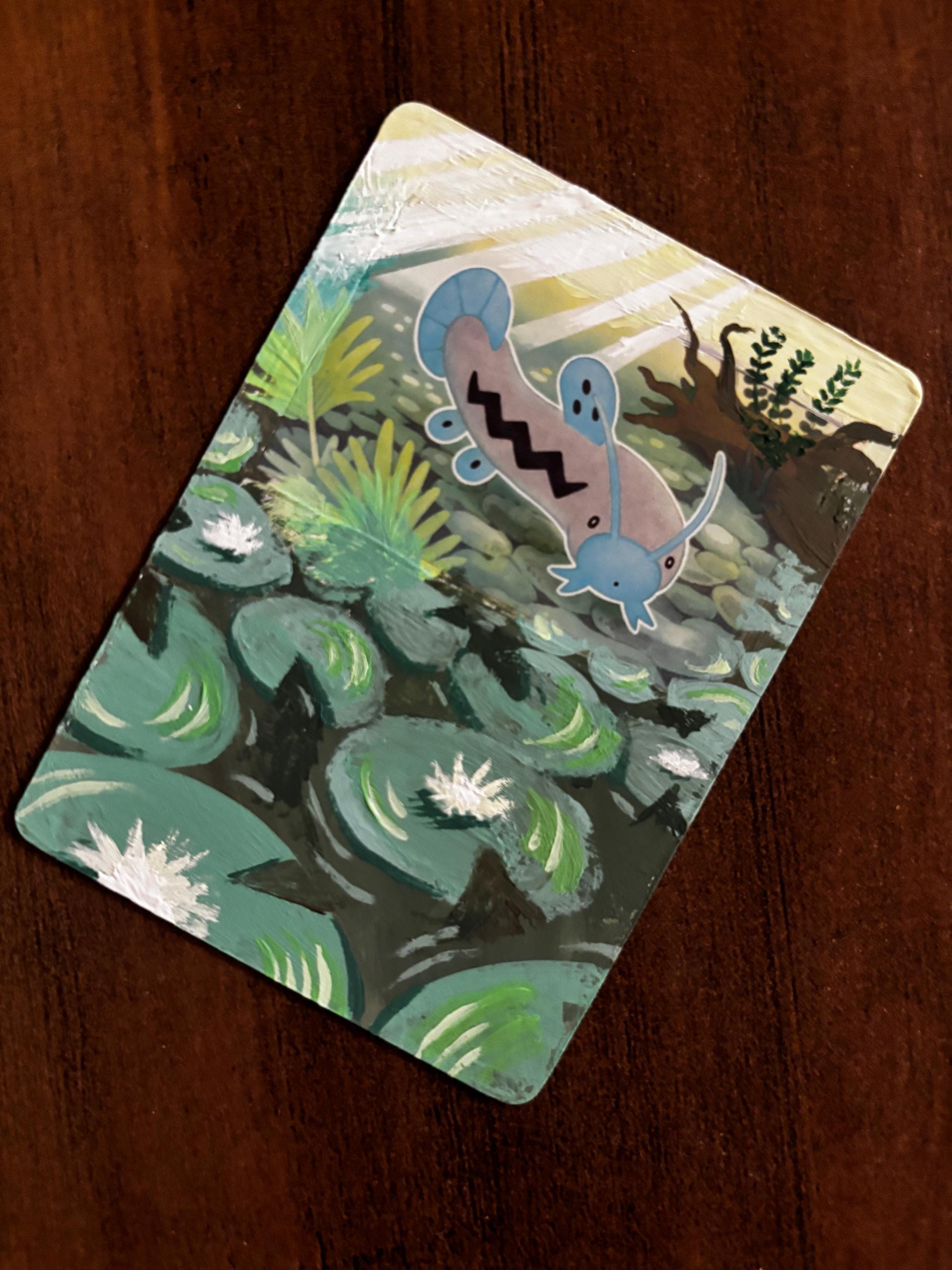 Slowpoke Painted Card - Etsy