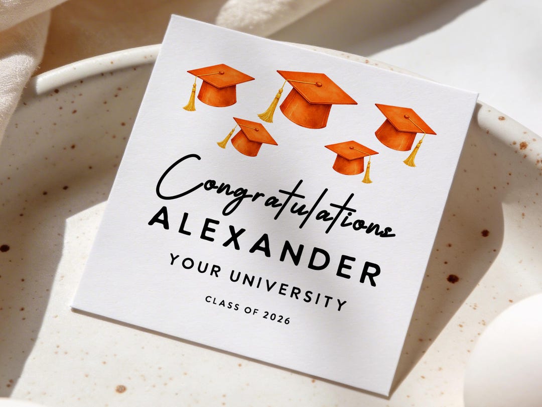 Personalized Graduation Card, Graduation Card, College Graduation Gift ...