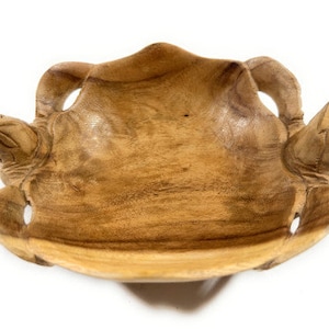 Double Turtle Wooden Bowl 8 in X 6 in X 2.5 in Acacia | #wyu0220