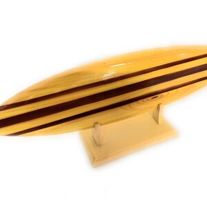 Classic Surfboard Natural W/ Horizontal Stand 16" - Trophy | # ...