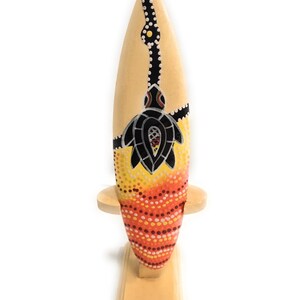 Surfboard w/ Stand Turtle Honu Design 6&quot; - Trophy | #lea01i15