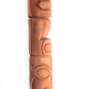 Trader Vic&#39;s Tiki Outdoor Totem Pole 7&#39; Replica - Natural Finish | #lbj3036200n4