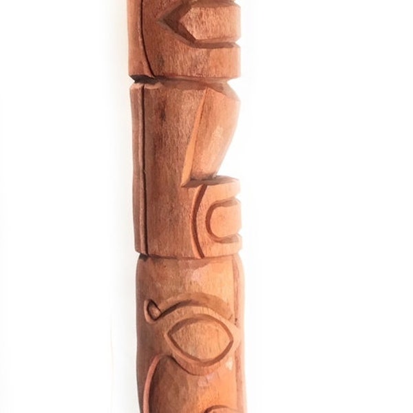 Trader Vic's Tiki Outdoor Totem Pole 7' Replica - Natural Finish | #lbj3036200n4